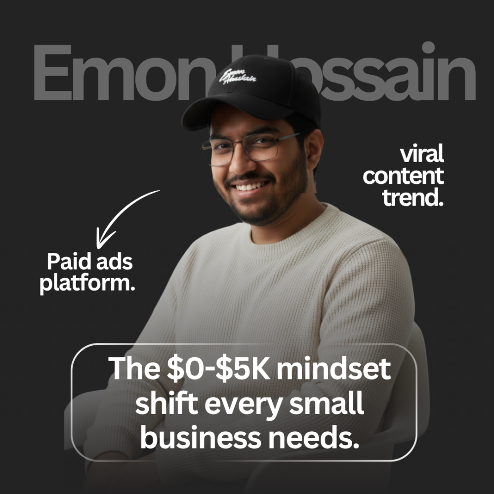 The $0-$5K mindset shift every small business needs.